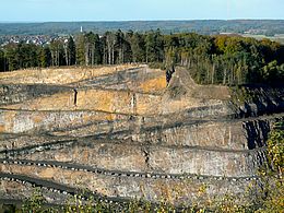 [Translate to Niederländisch:] Blick in Steinbruch am Piesberg