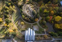 Botanische tuin Osnabrück van bovenaf