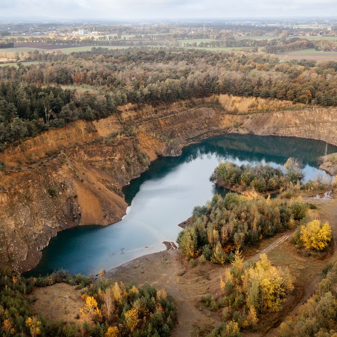 [Translate to Nederlands:] Blick in den Steinbruch in Bramsche-Ueffeln