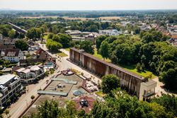 Kurpark, Gradierwerke und Zentrum Vogelperspektive