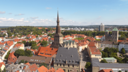 Die Friedensstadt Osnabrück aus der Vogelperspektive